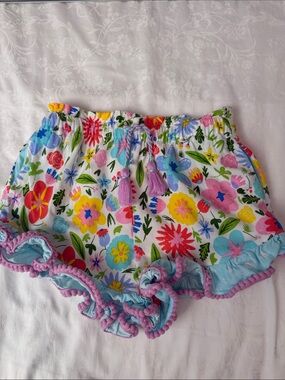 Matilda Jane  "Lets go together" ruffle floral Shorts sz 6